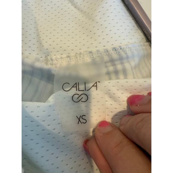 NWT Calia Women's Bleached Stripe Multi Prints 16" Eagle Golf Skort Size XS - Picture 6 of 6